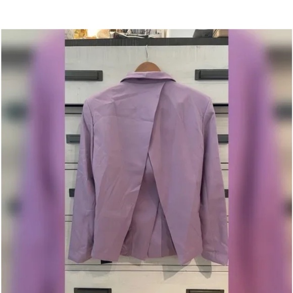 SHEIN X Oxana Figure Graphic Single Button Blazer - Picture 3 of 4